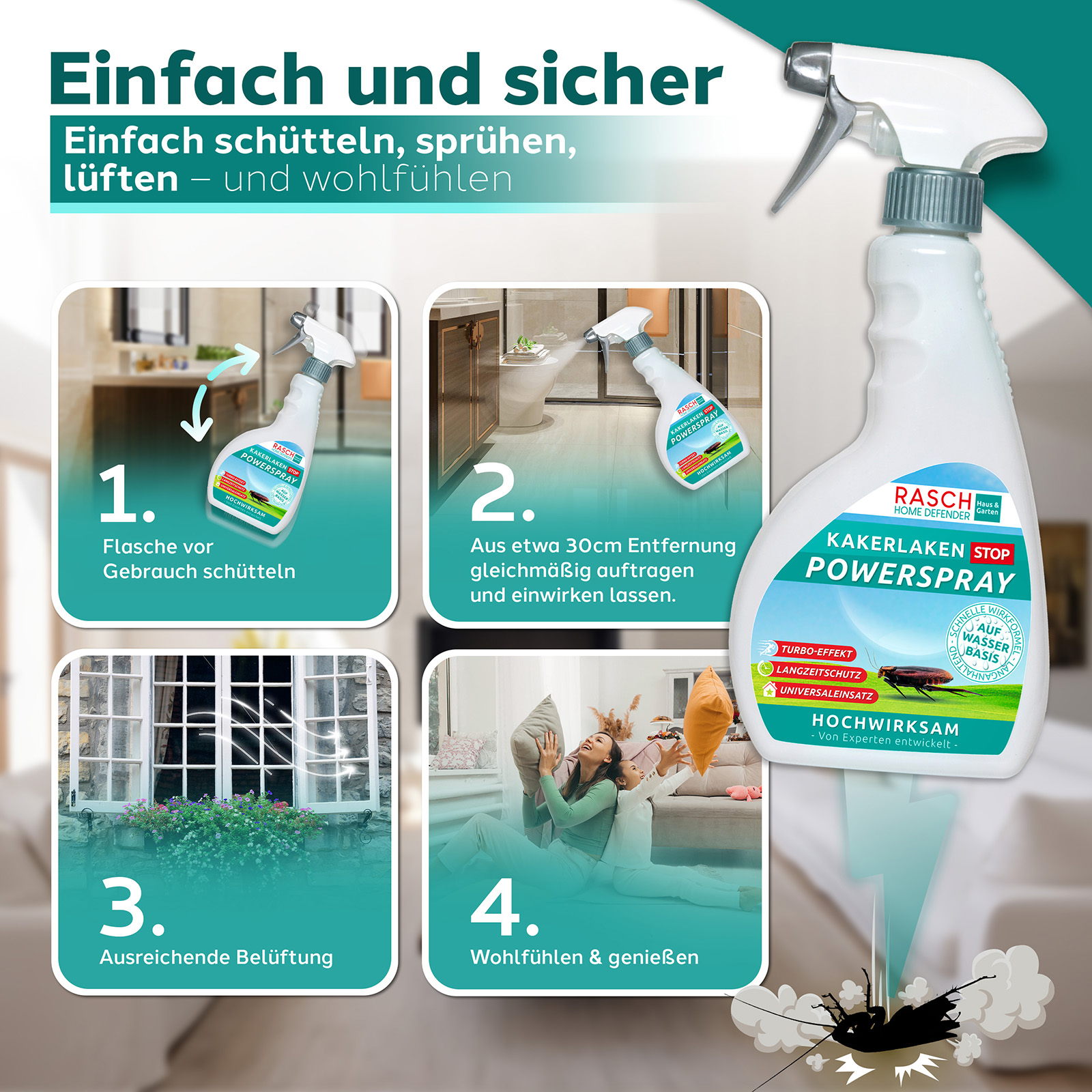 Kakerlaken Stop Power Spray  500ml