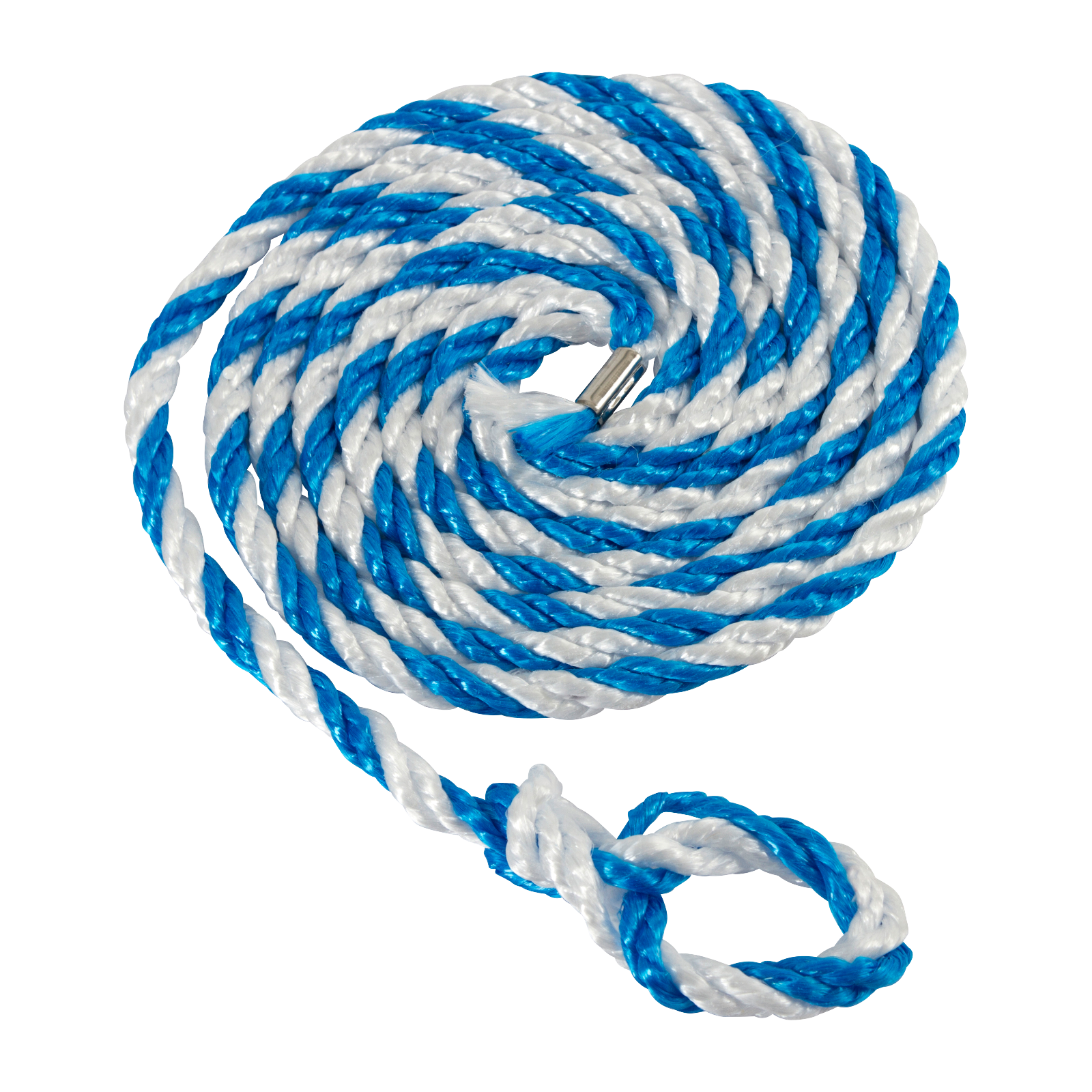 Corde de transport de bétail bleue et blanche, petite boucle