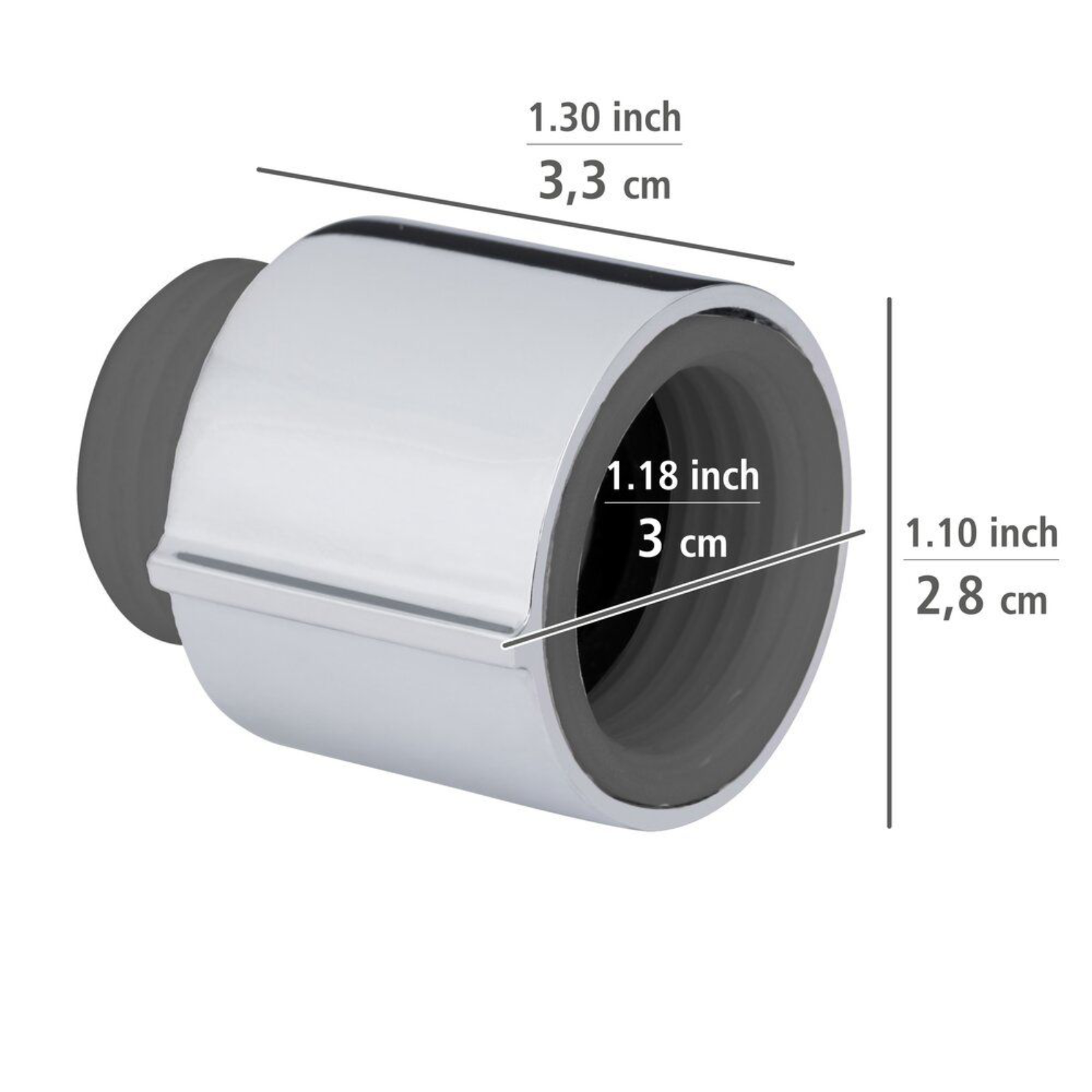 Dusch-Wassersparer Silber