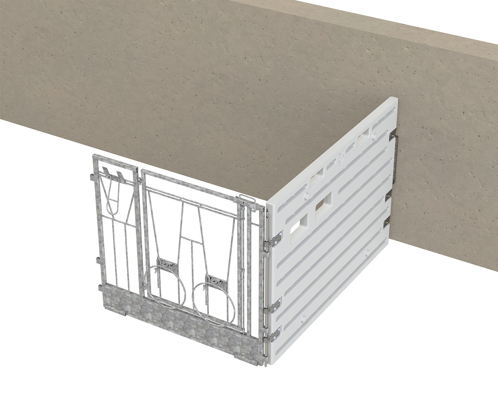 Box à veaux modulable - enclos d'extension mural