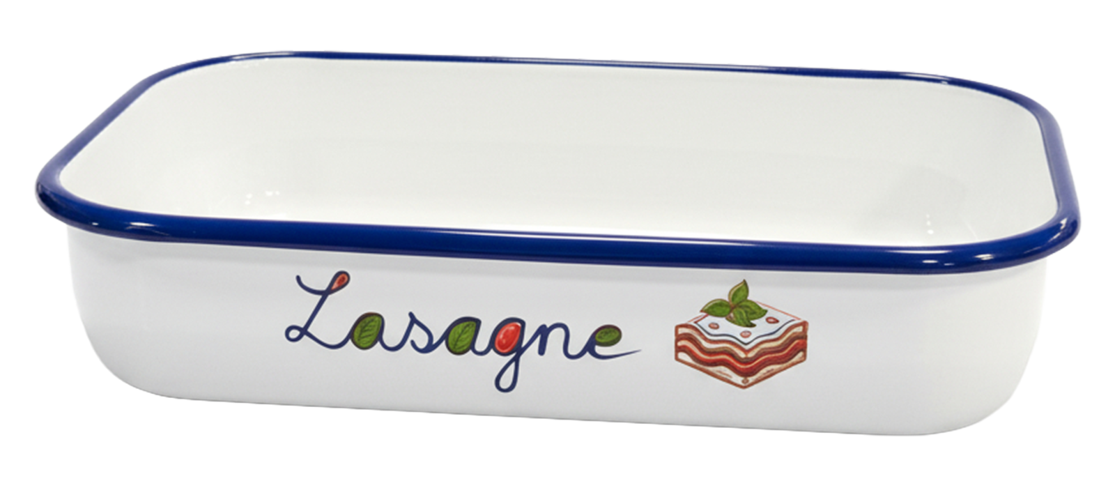 Plat à gratin pour lasagnes en émail
