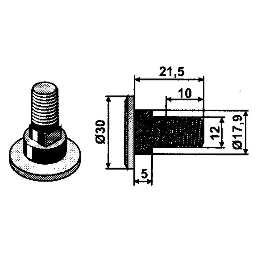 Boulon de lame adaptable sur FELLA