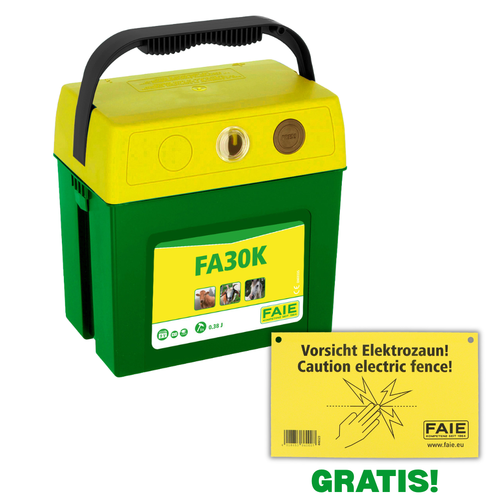 Électrificateur de clôture électrique FA30K - 230/12/9V