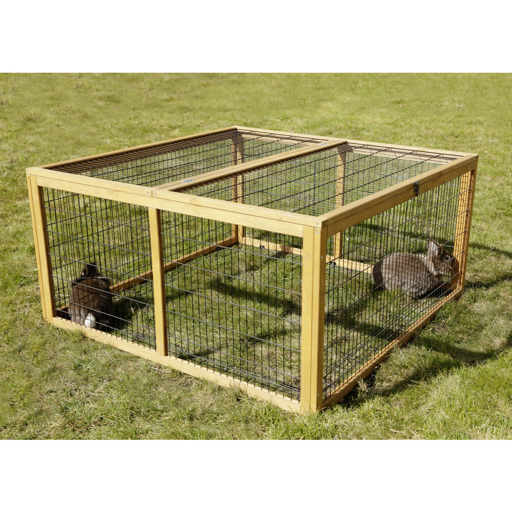 Enclos extérieur avec barrière de fuite