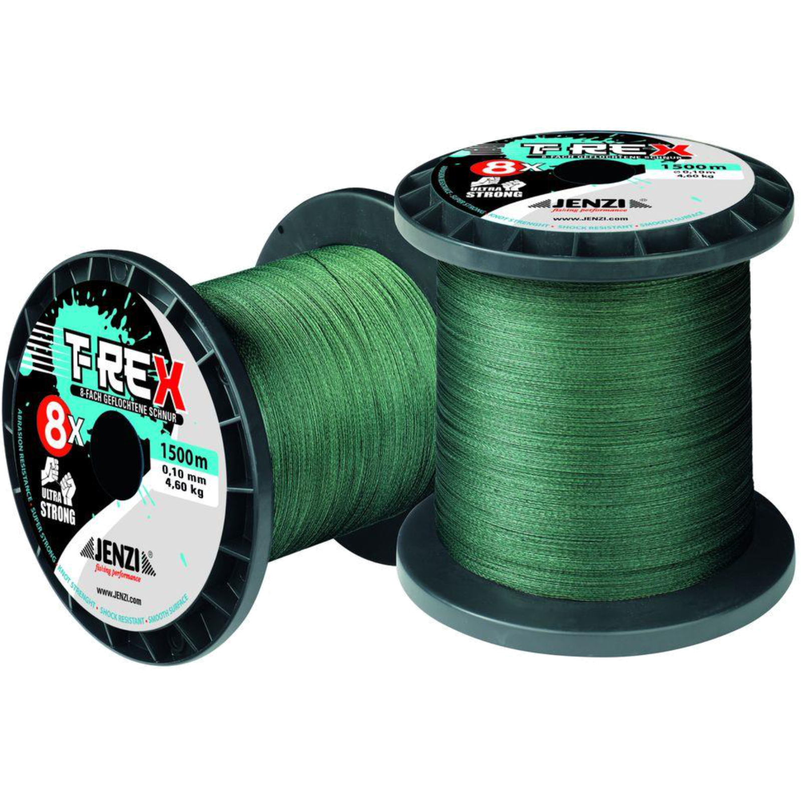 Tresse T-REX 1500 m/rouleau 0,10 mm
