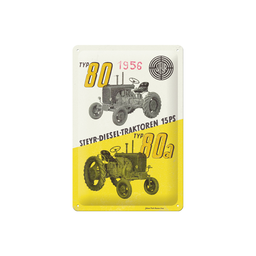 Blechschild 'Steyr Type 80/80a'