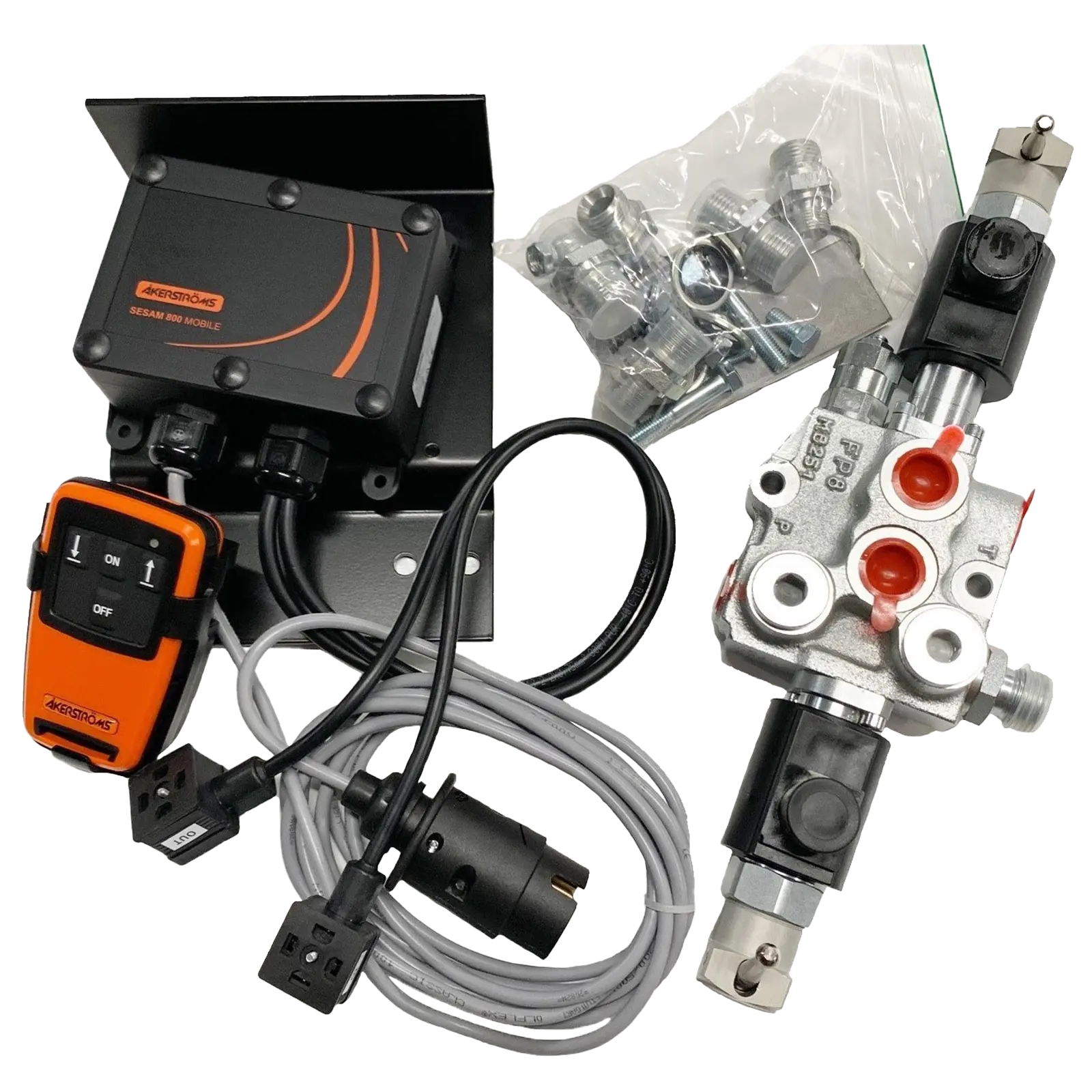 Vanne de commande hydraulique avec commande radio