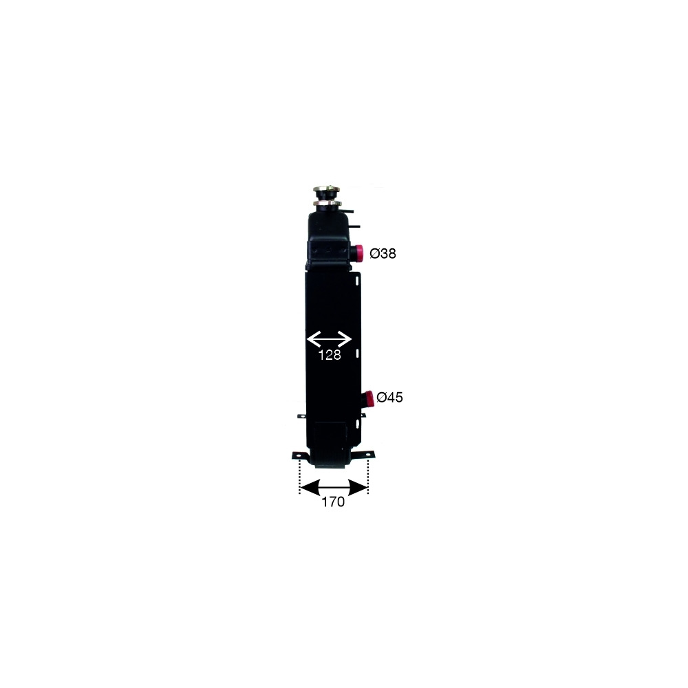 Kühler Halterung hinten für Steyr 8060SK2, 8070SK2