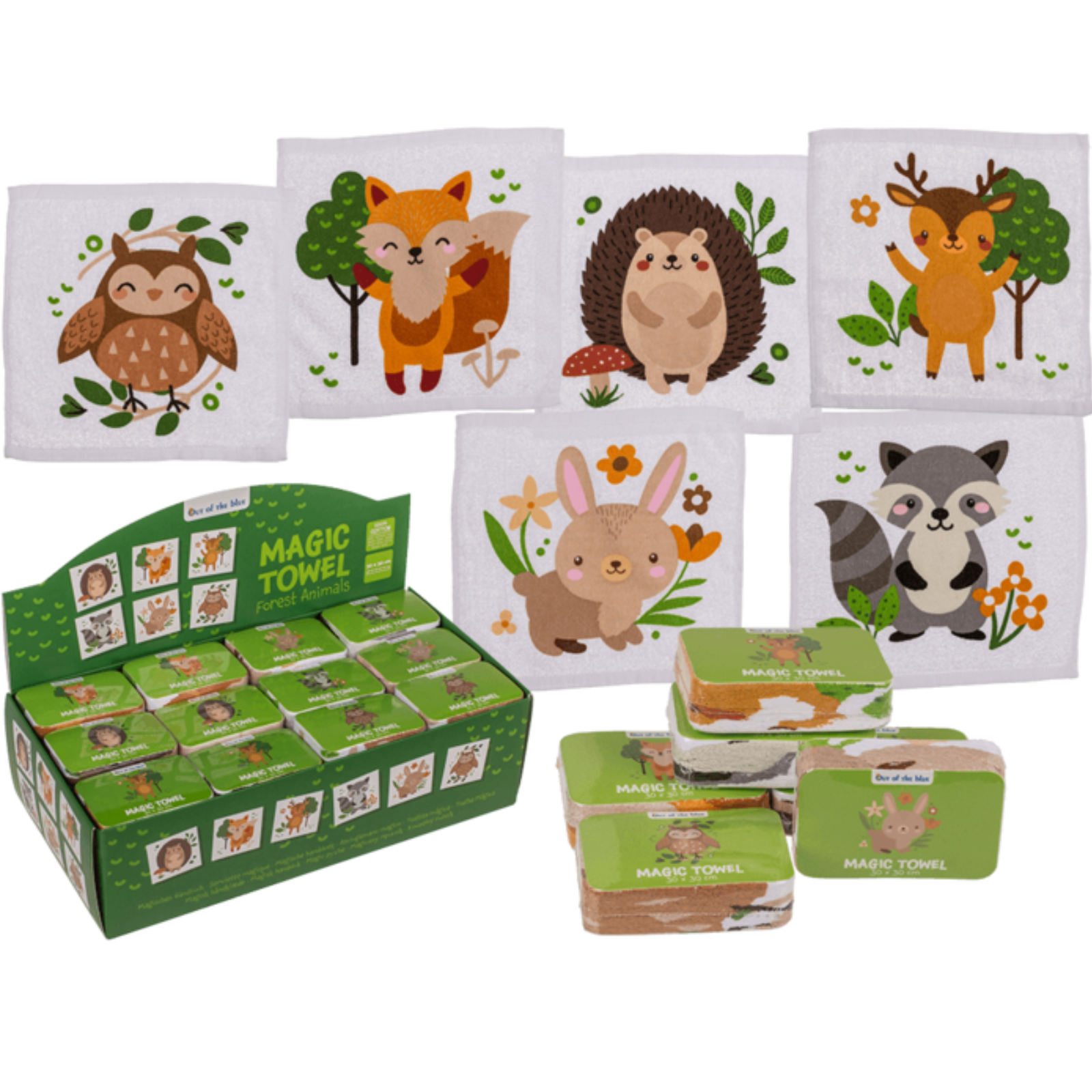 Serviette magique Animaux de la forêt