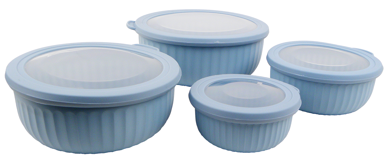 Frischhaltedosen-Set 4-tlg. rund, blau