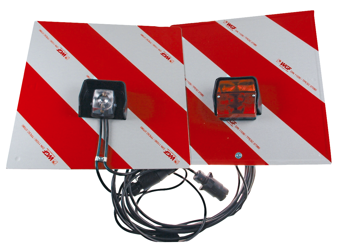 Warntafelsatz 423x423mm mit Positionsleuchte