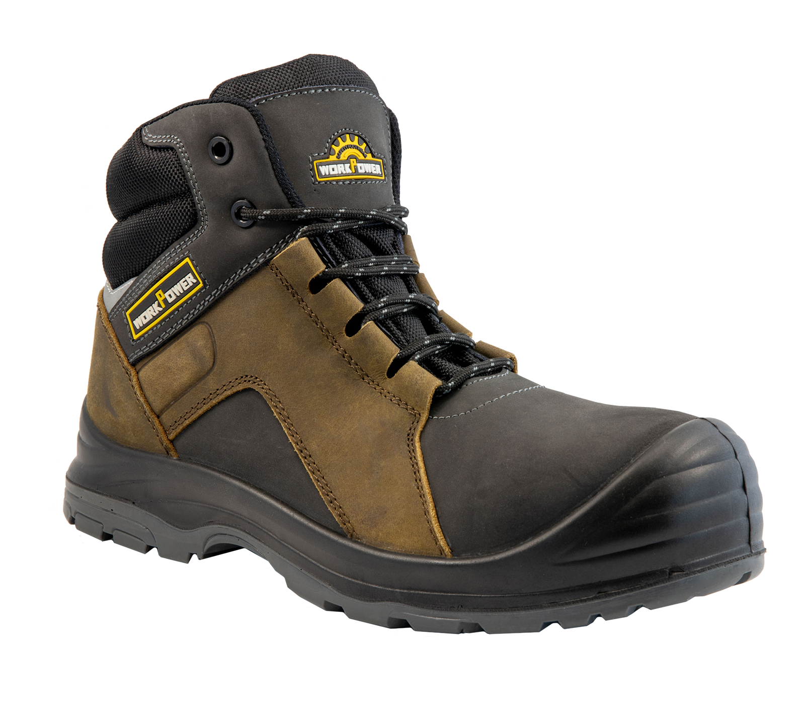 Sicherheitsstiefel-Arbeitsschuh S3 Maurice grau/braun 