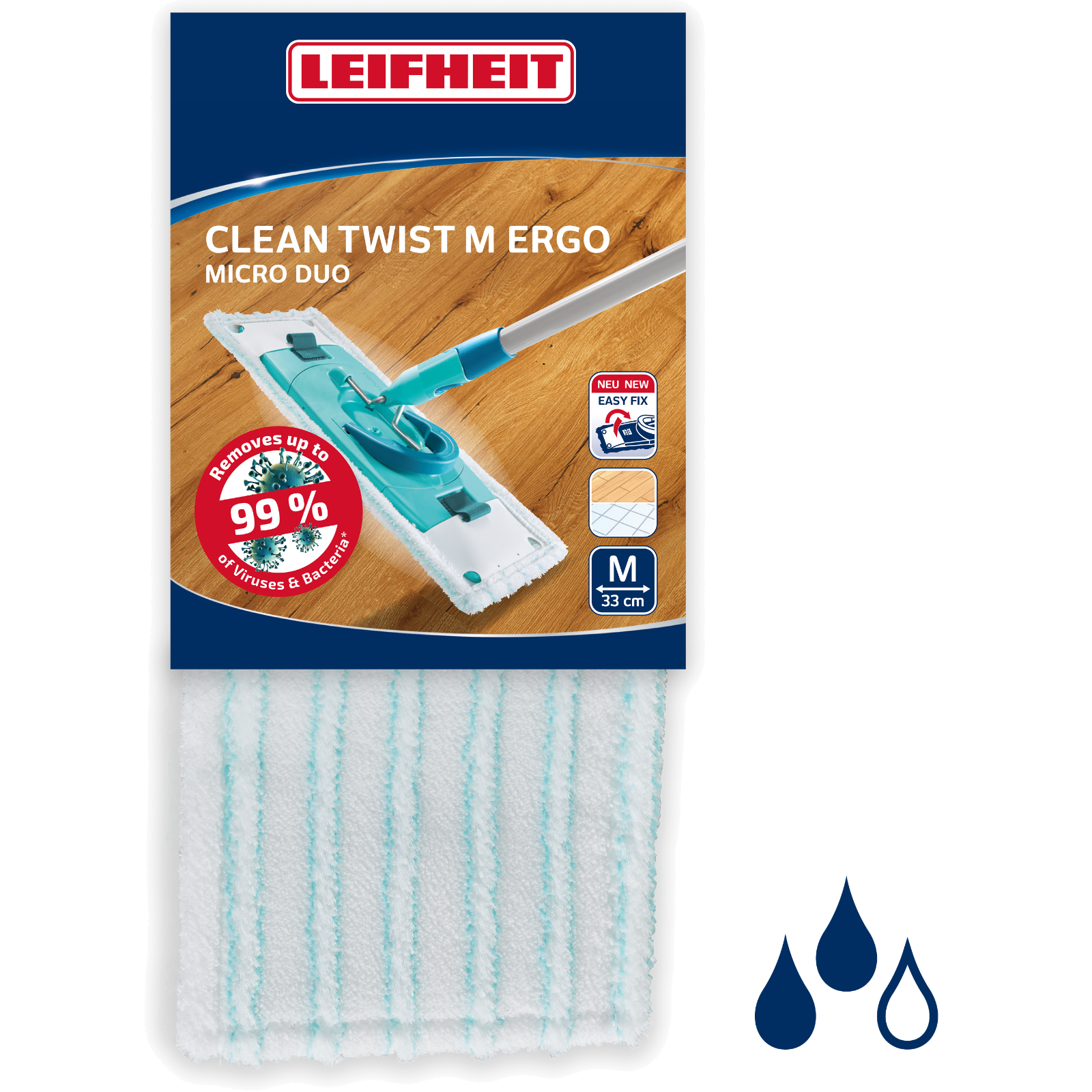 Wischbezug Power Clean/Twist M micro Duo