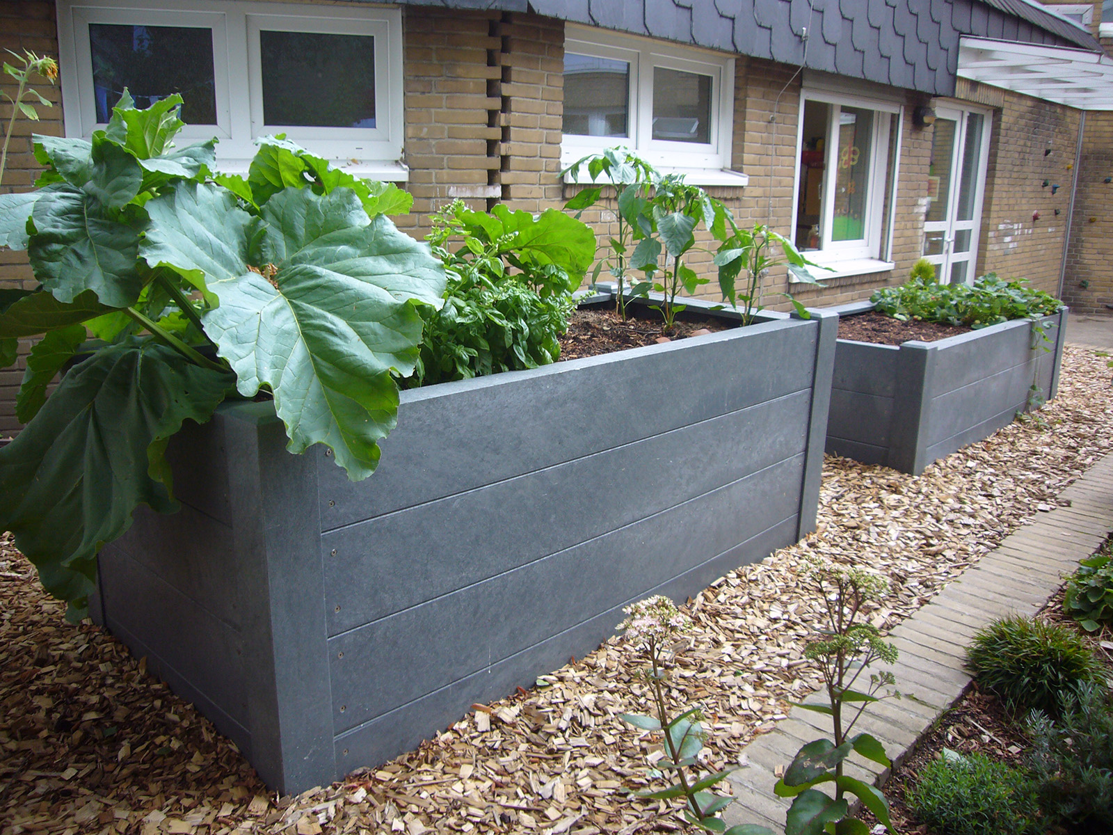 Hochbeet Terra grau