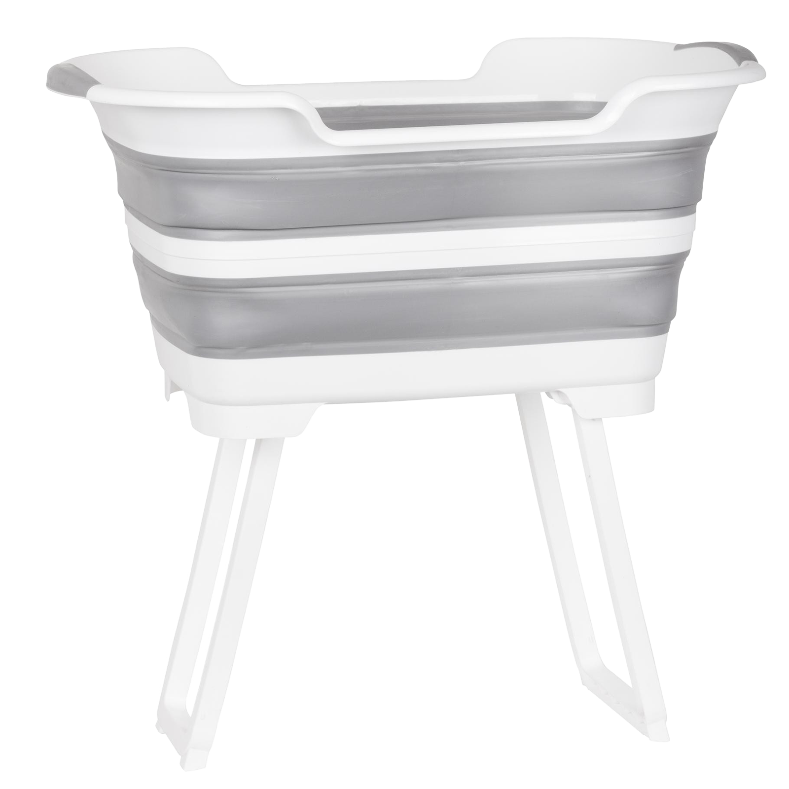 Panier à linge pliable et rabattable avec pieds