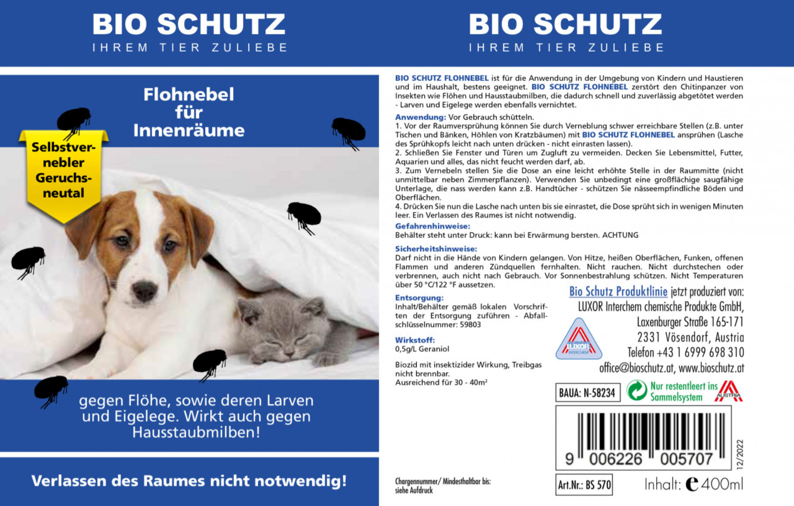 Flohnebel 400 ml