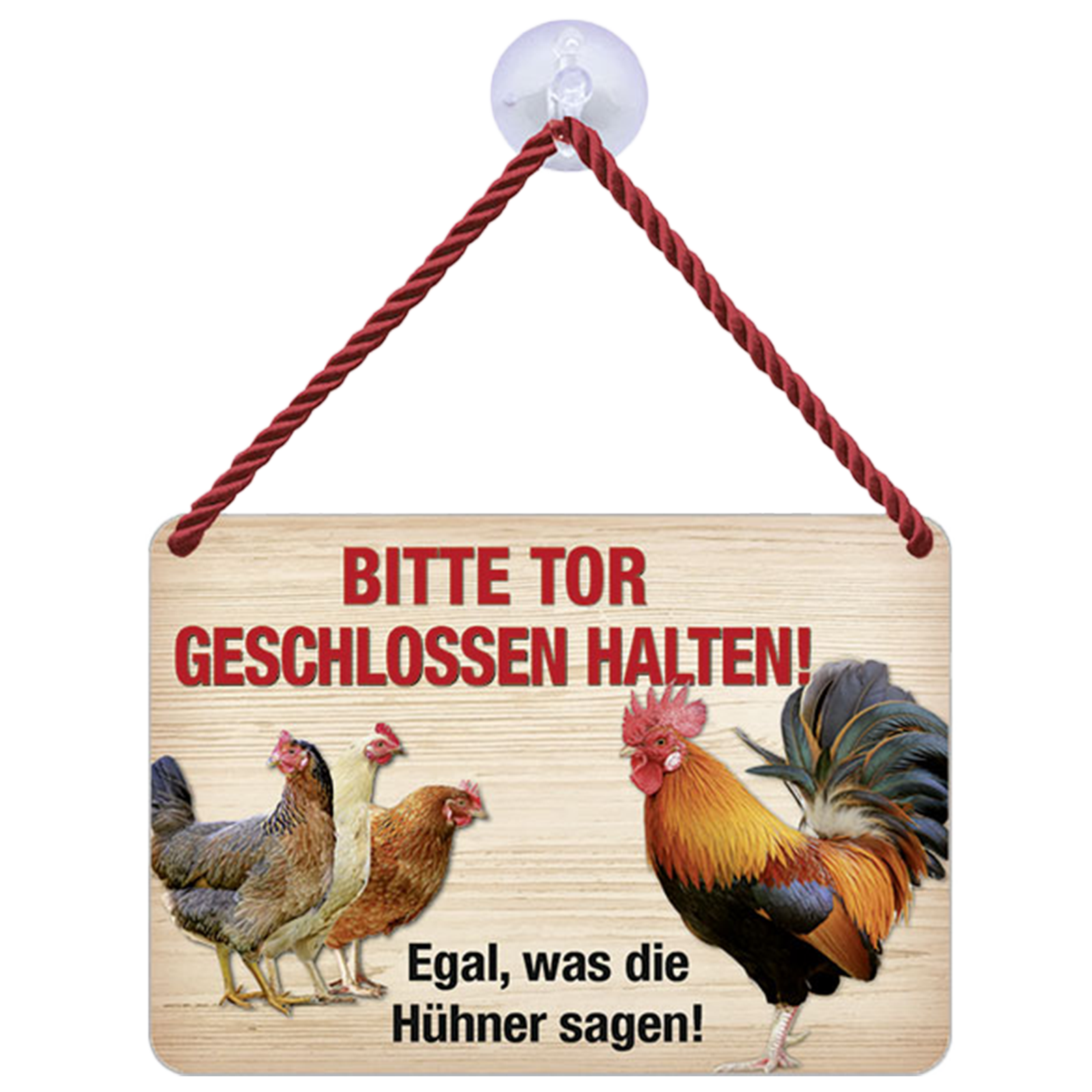 Panneau suspendu « Veuillez garder la porte fermée !