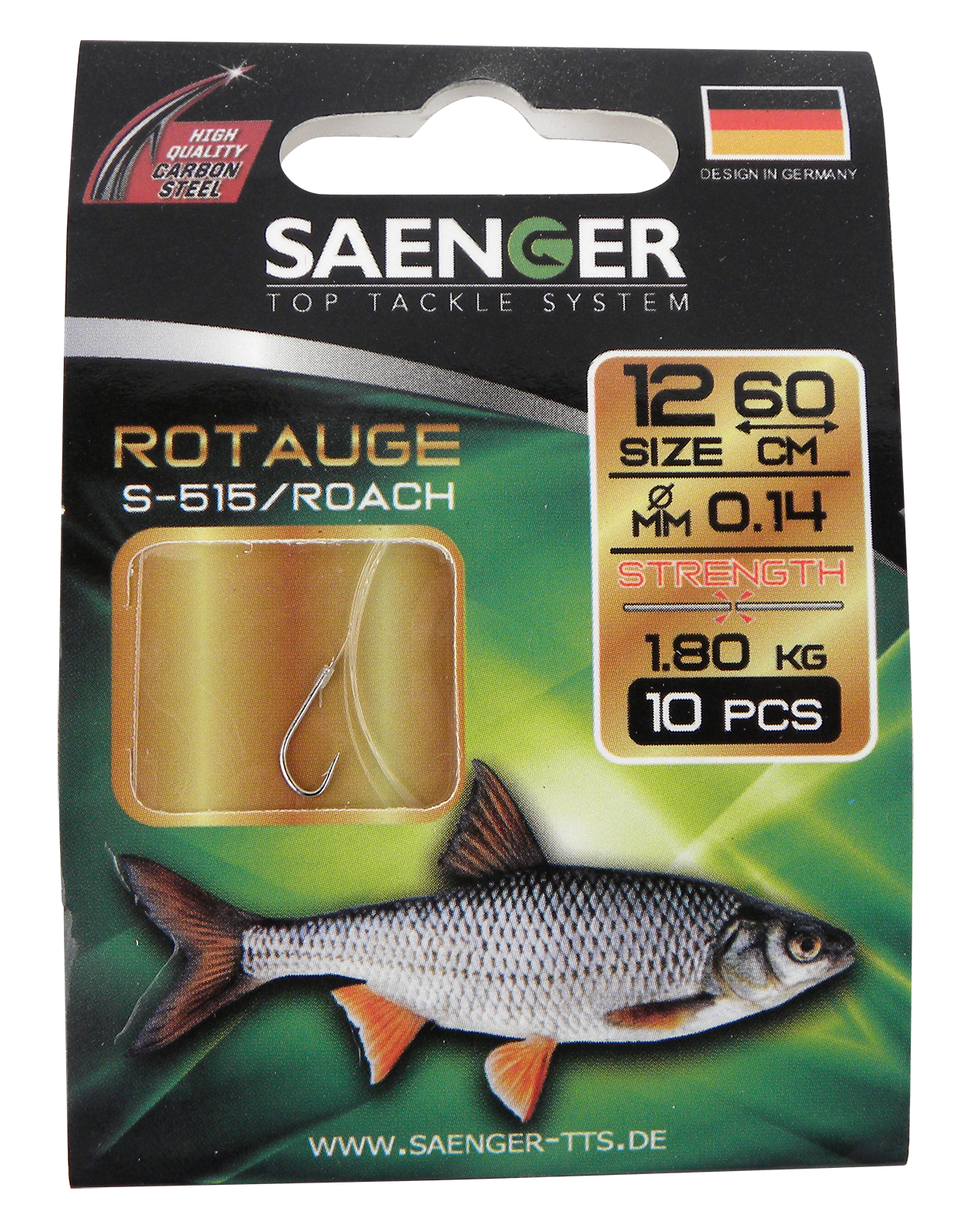 Bas de ligne pour cafards, taille 12, 0,12 mm