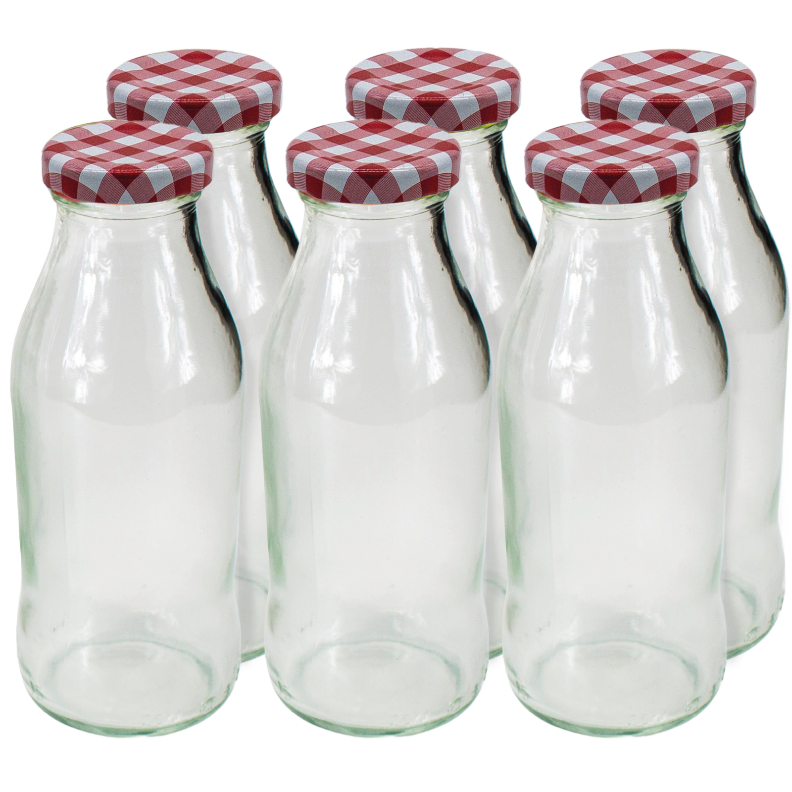 Saftflasche karo/rot 6tlg.