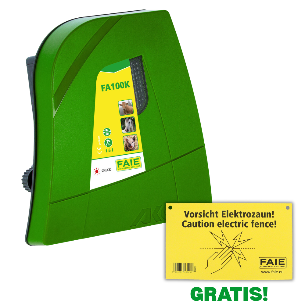 Électrificateur de clôture électrique FA100K - 230/12V