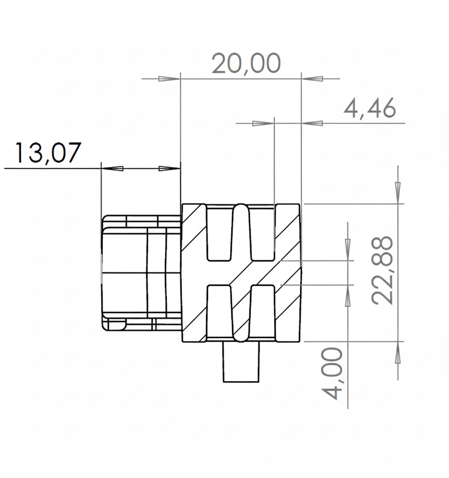 Kunststoffpfahl Premium 147 cm