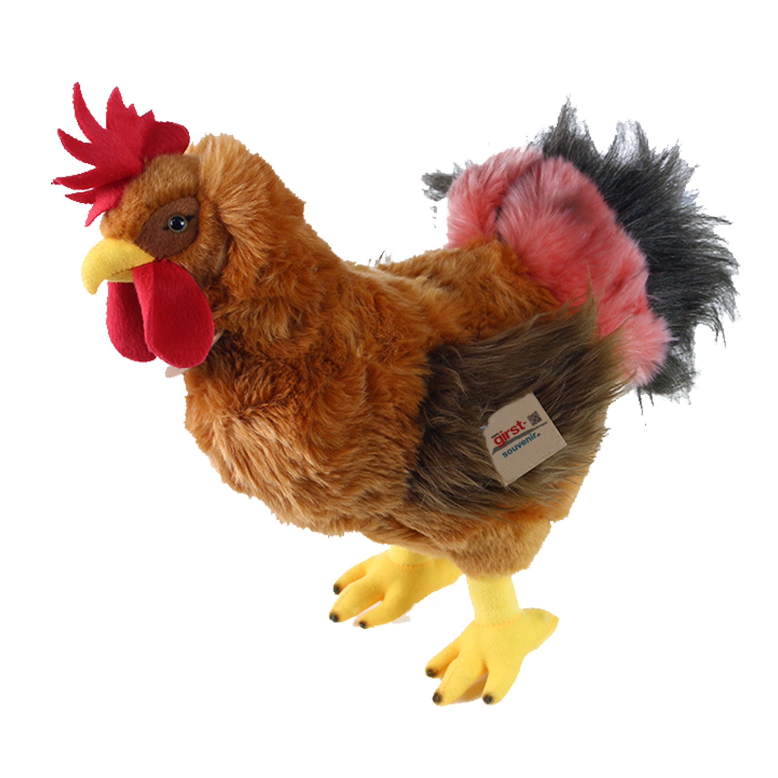 Coq debout en peluche