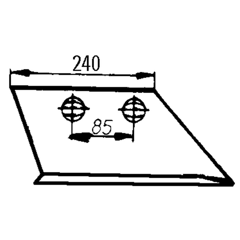 Vorschälerschar alte Ausführung für Nasenschraube