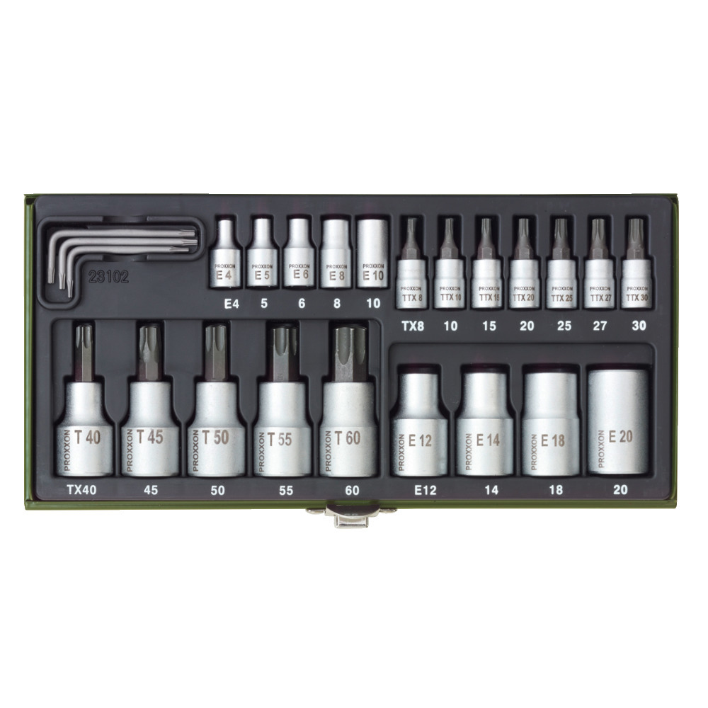 Cassette de douilles Torx