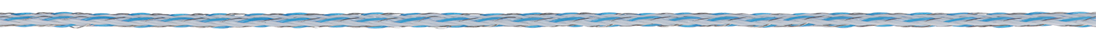 Weidezaunlitze Platinum weiß/blau 3 mm / 300 m
