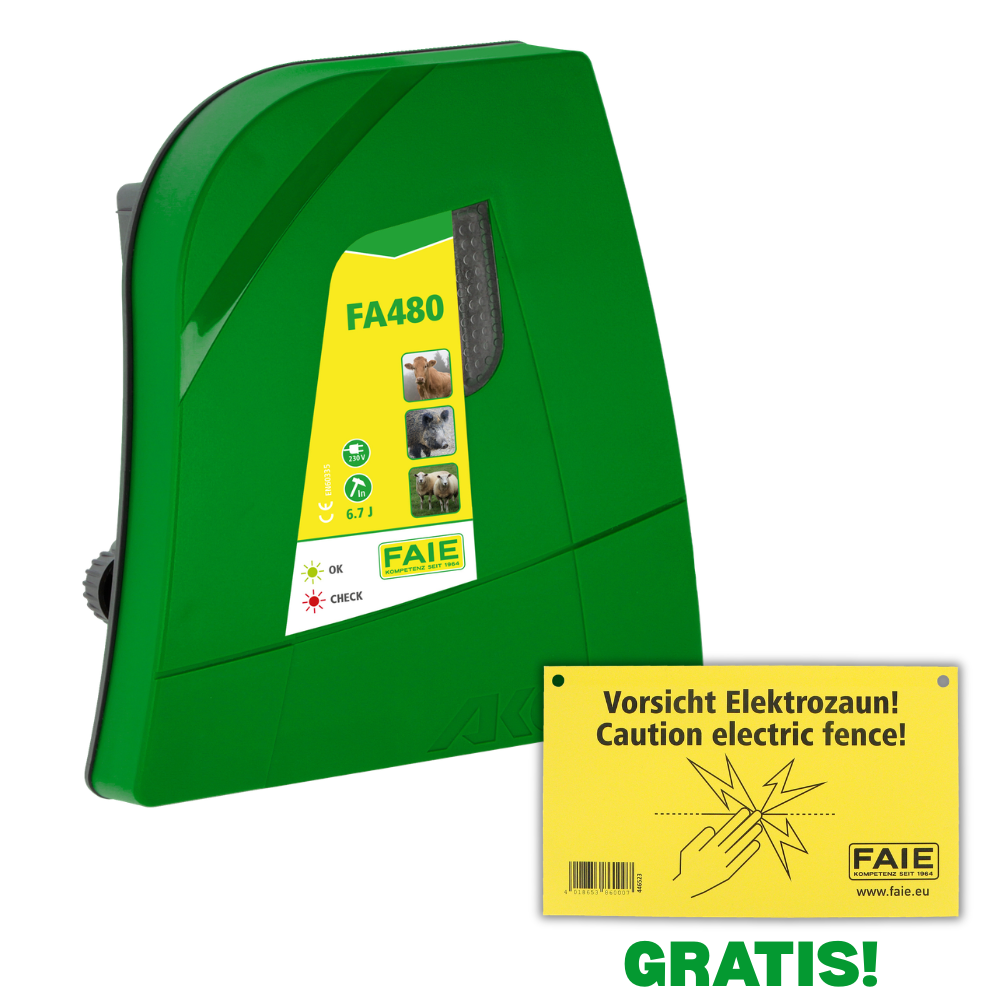 Électrificateur de clôture électrique FA480 - 230V