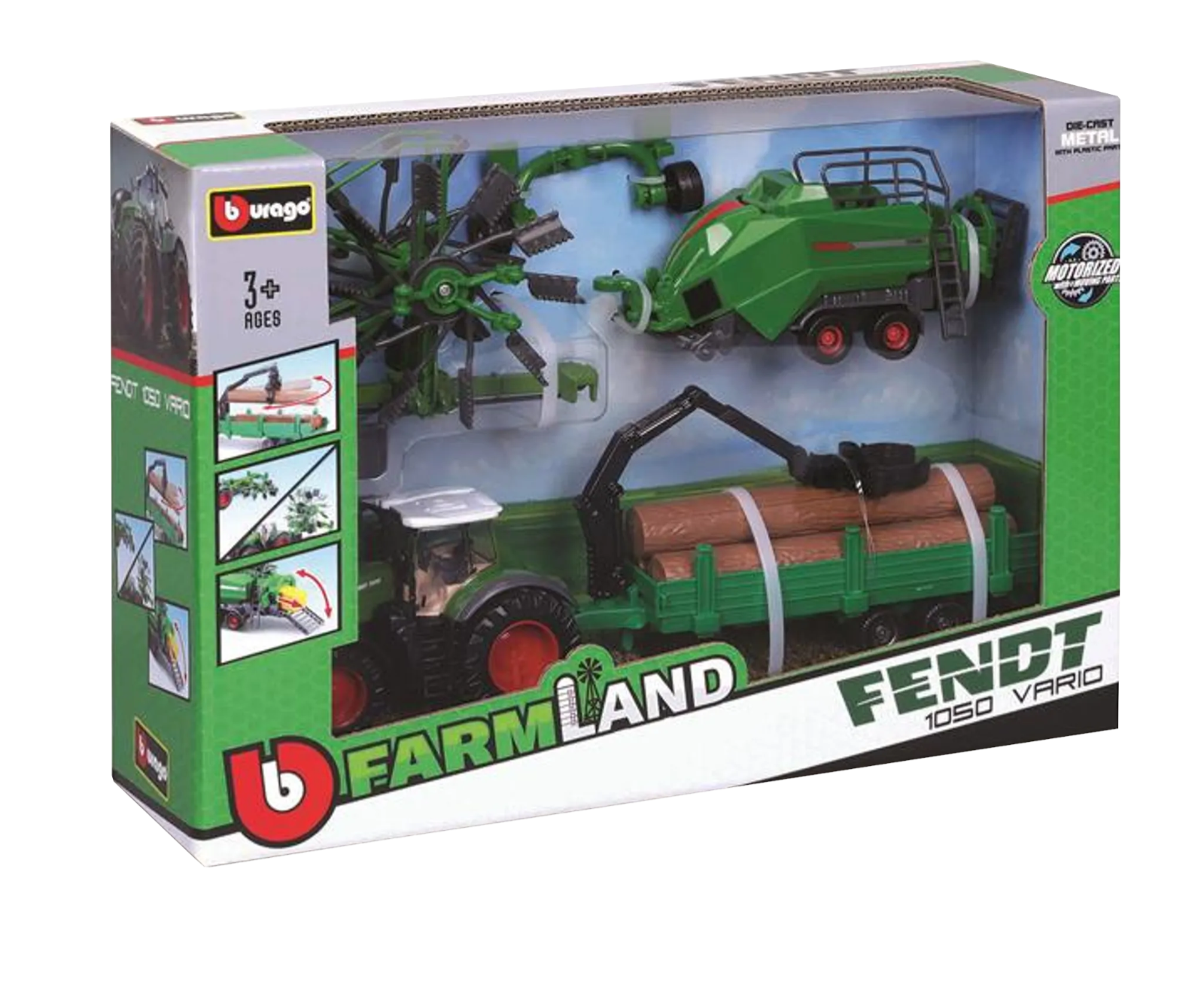 Traktor Fendt Set 3 Anhänger