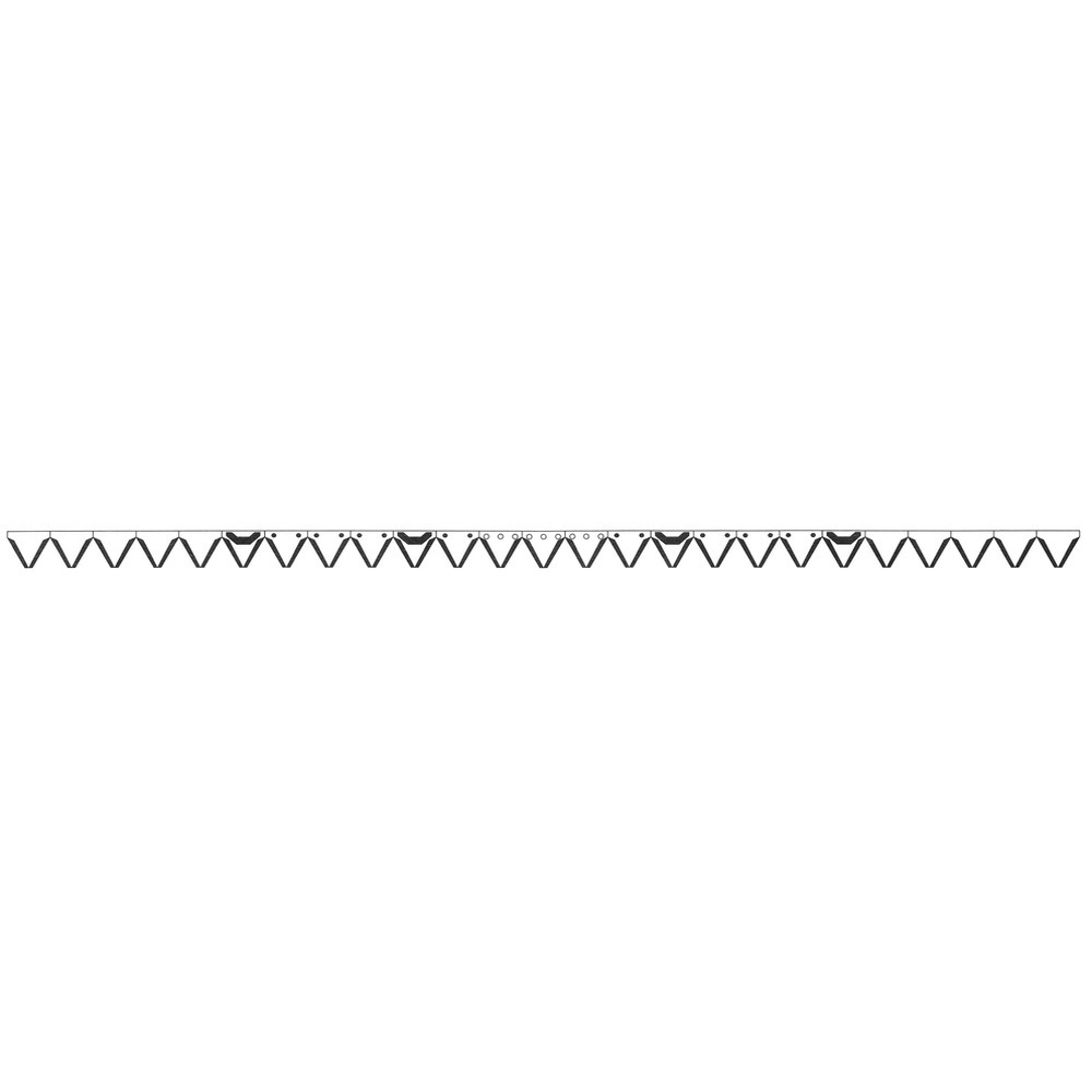 Mähmesser zu Rapid EURO-3 mit Mulchzusatz links und rechts, 2 Gewindelöcher M8, LA=122 mm