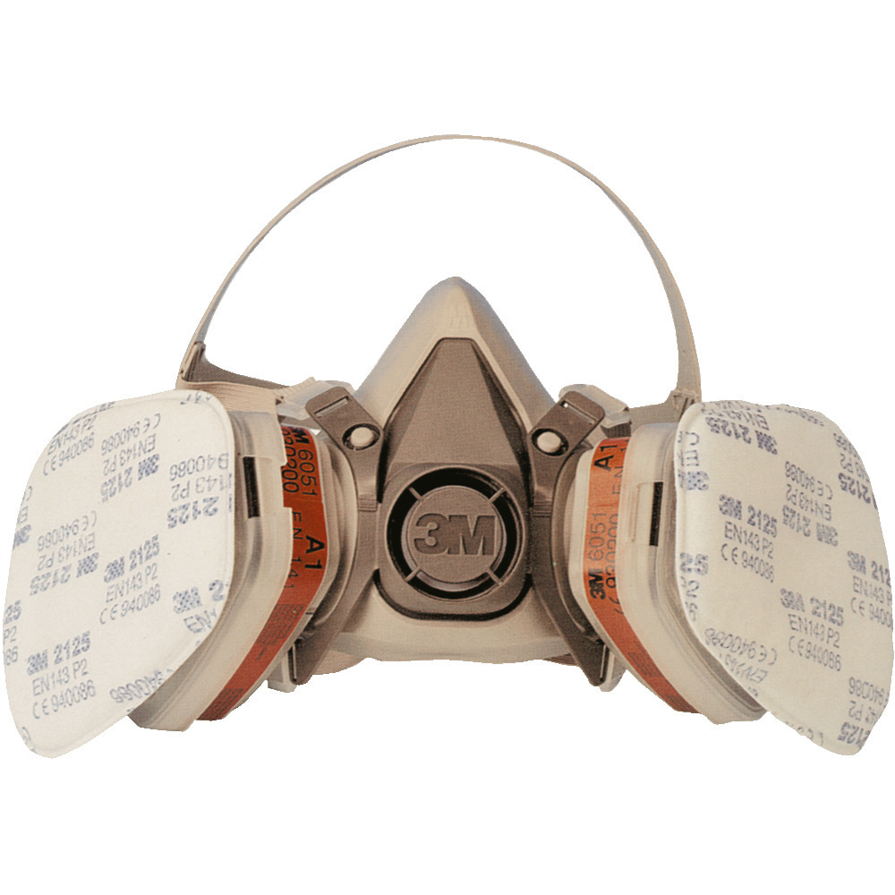 Atemschutzmaske 3M 6200  Gr M ohne Filter