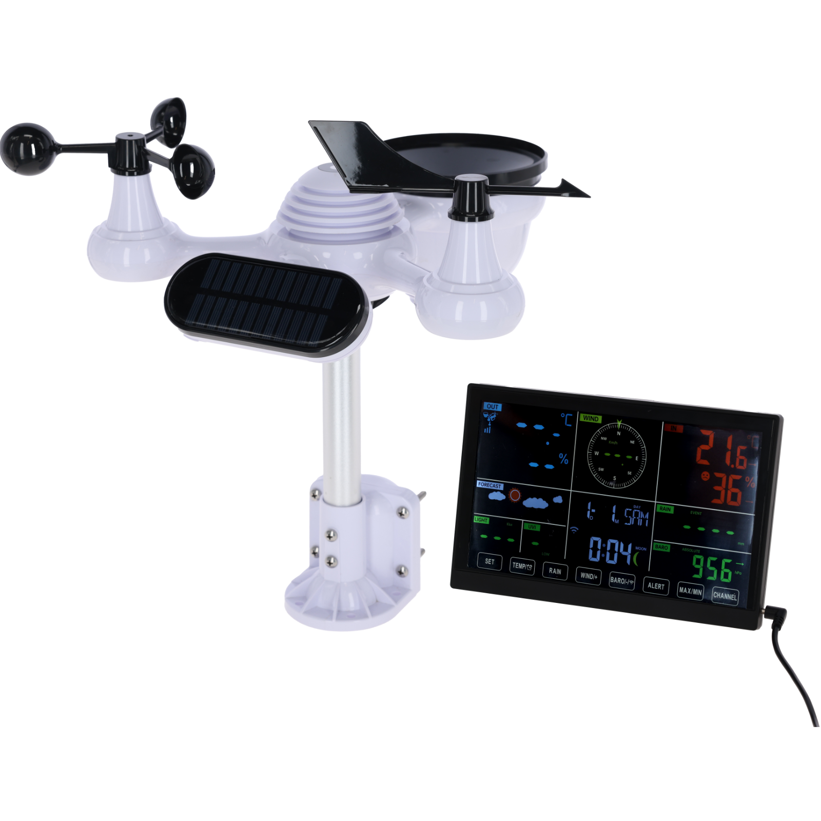 Digitale WIFI-Wetterstation 7in1