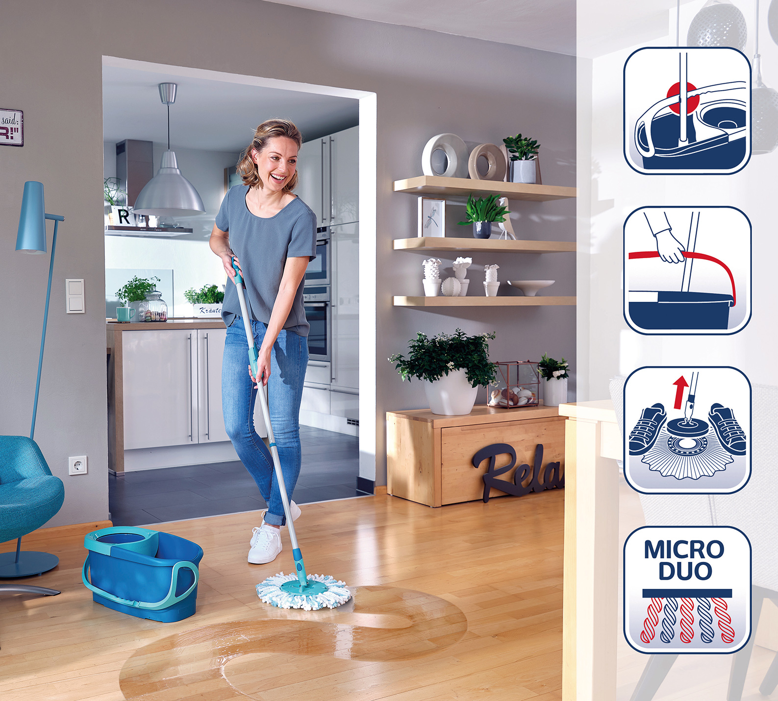 Wisch Set TWIST Disc Mop Ergo