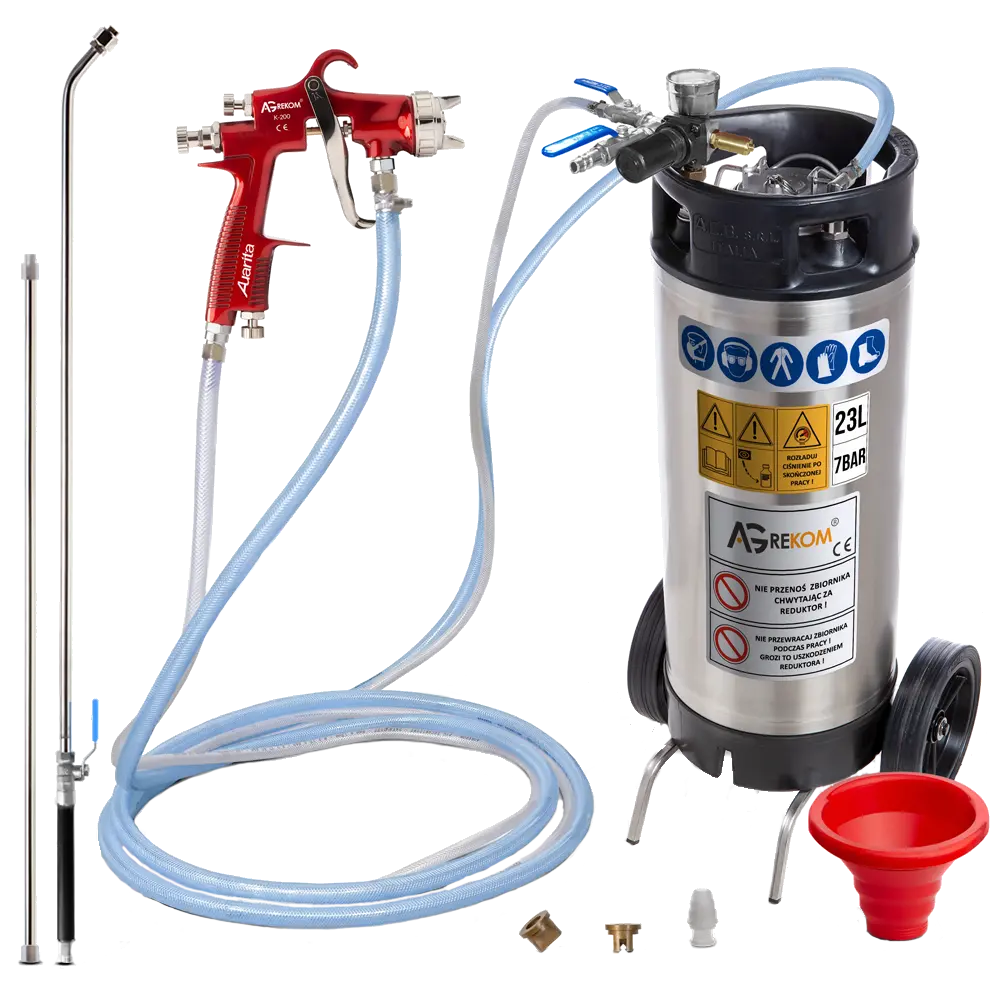 Pulvérisateur de peinture Weißel 19L mobile en acier inoxydable