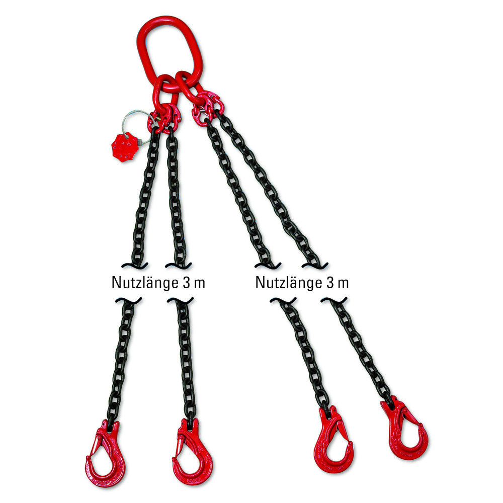 Élingue chaîne, 4 brins