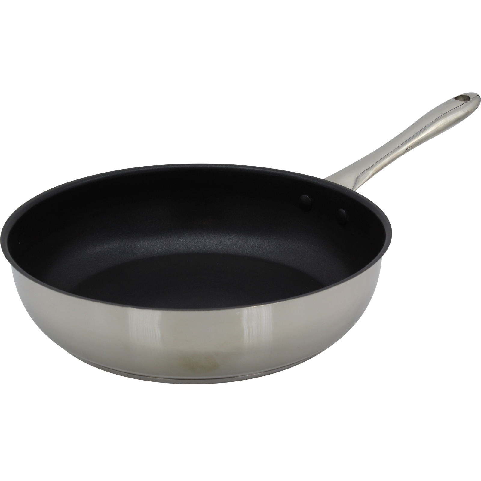 Poêle en acier inoxydable avec revêtement antiadhésif