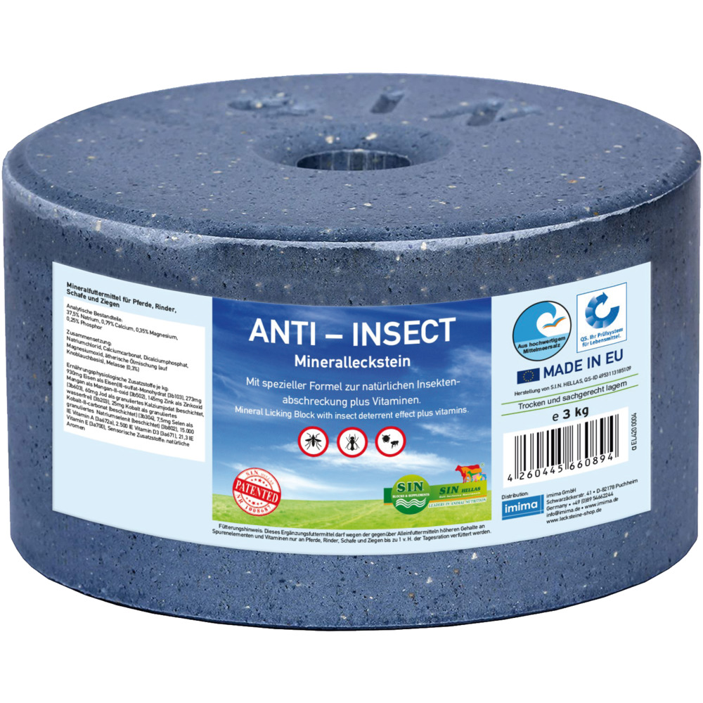 Pierre à lécher anti-insectes, 3 kg