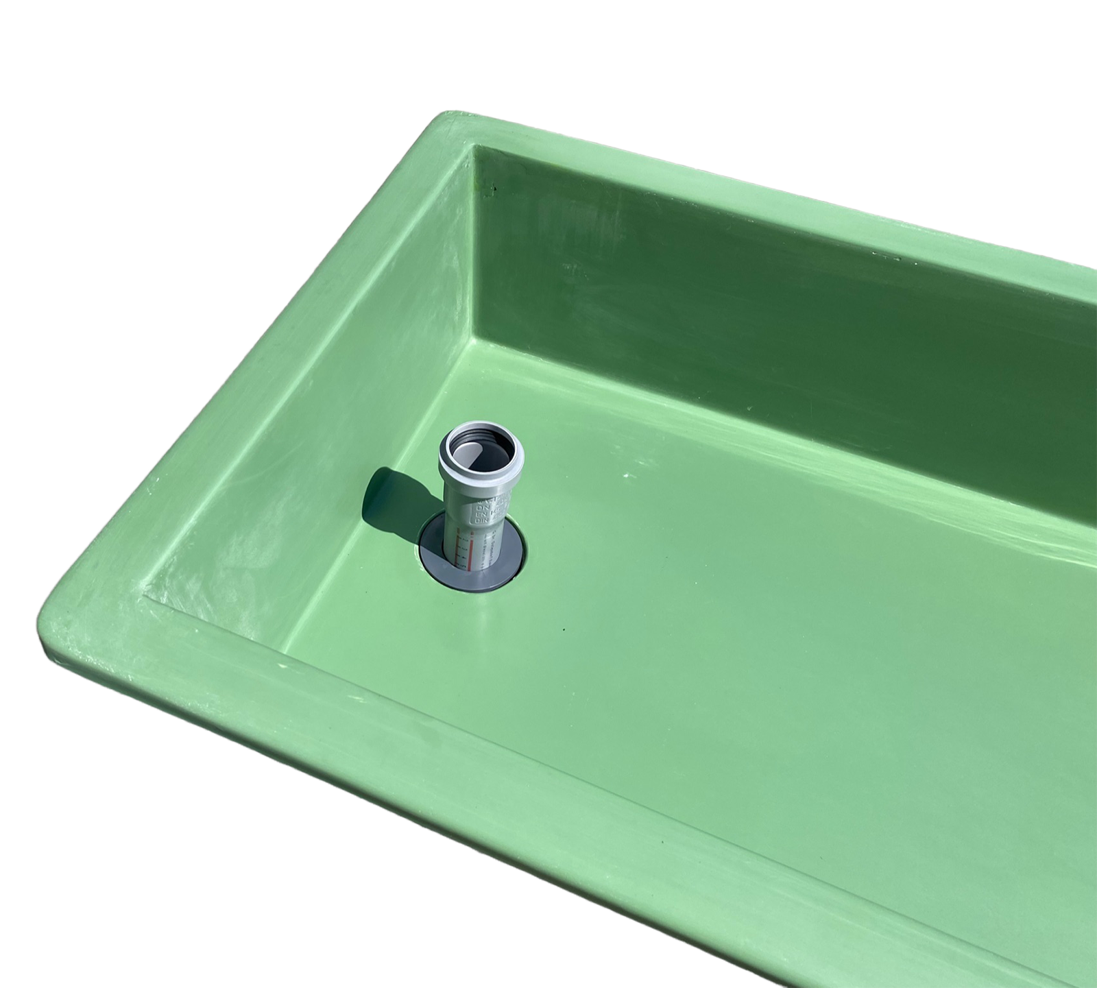 Ablaufgarnitur für Brutrinne