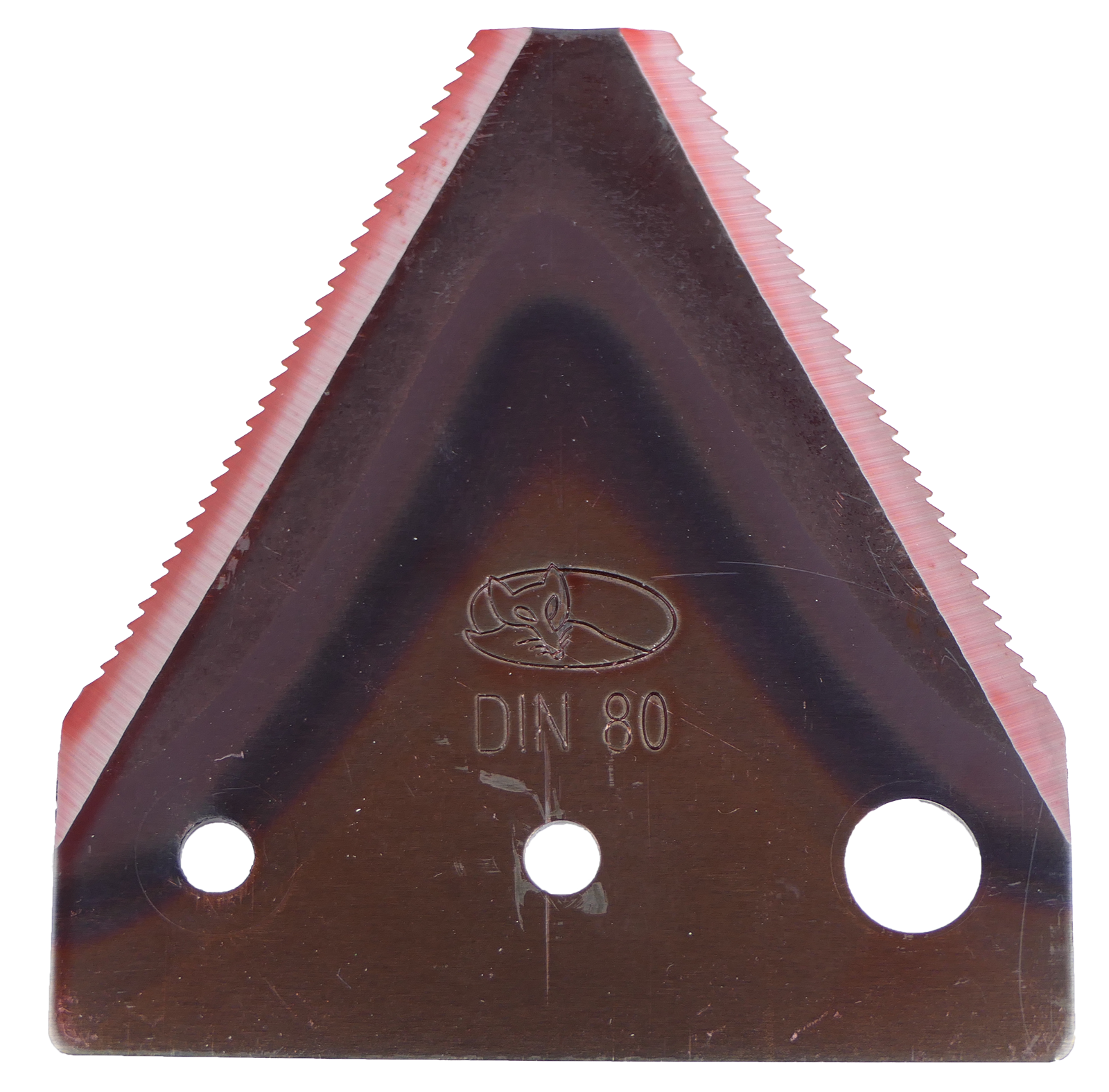 Lame de tondeuse DIN 80, 3 trous, trou droit 8,4 mm