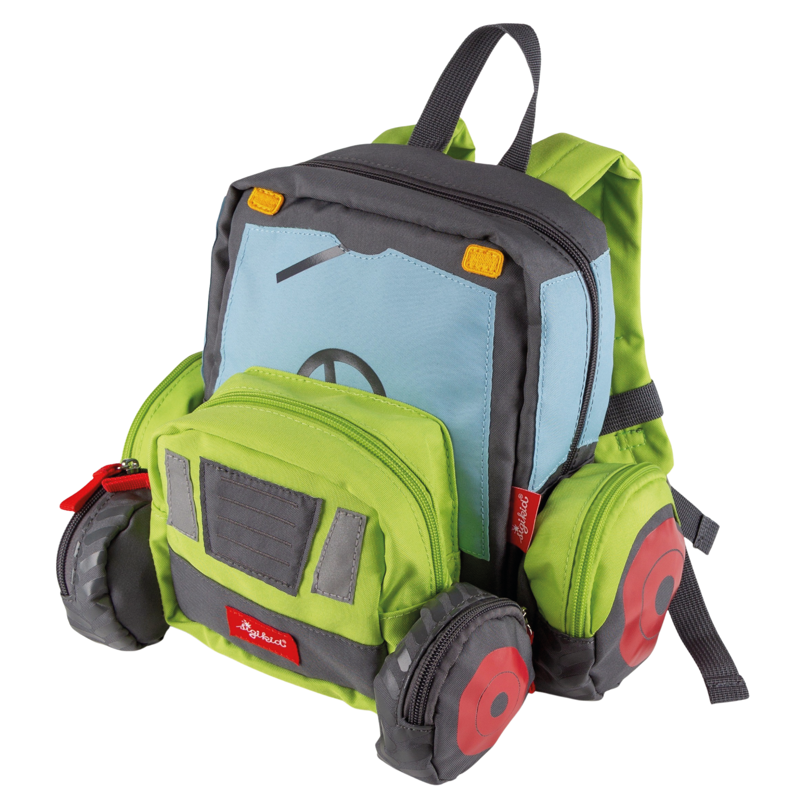 Rucksack Traktor grün