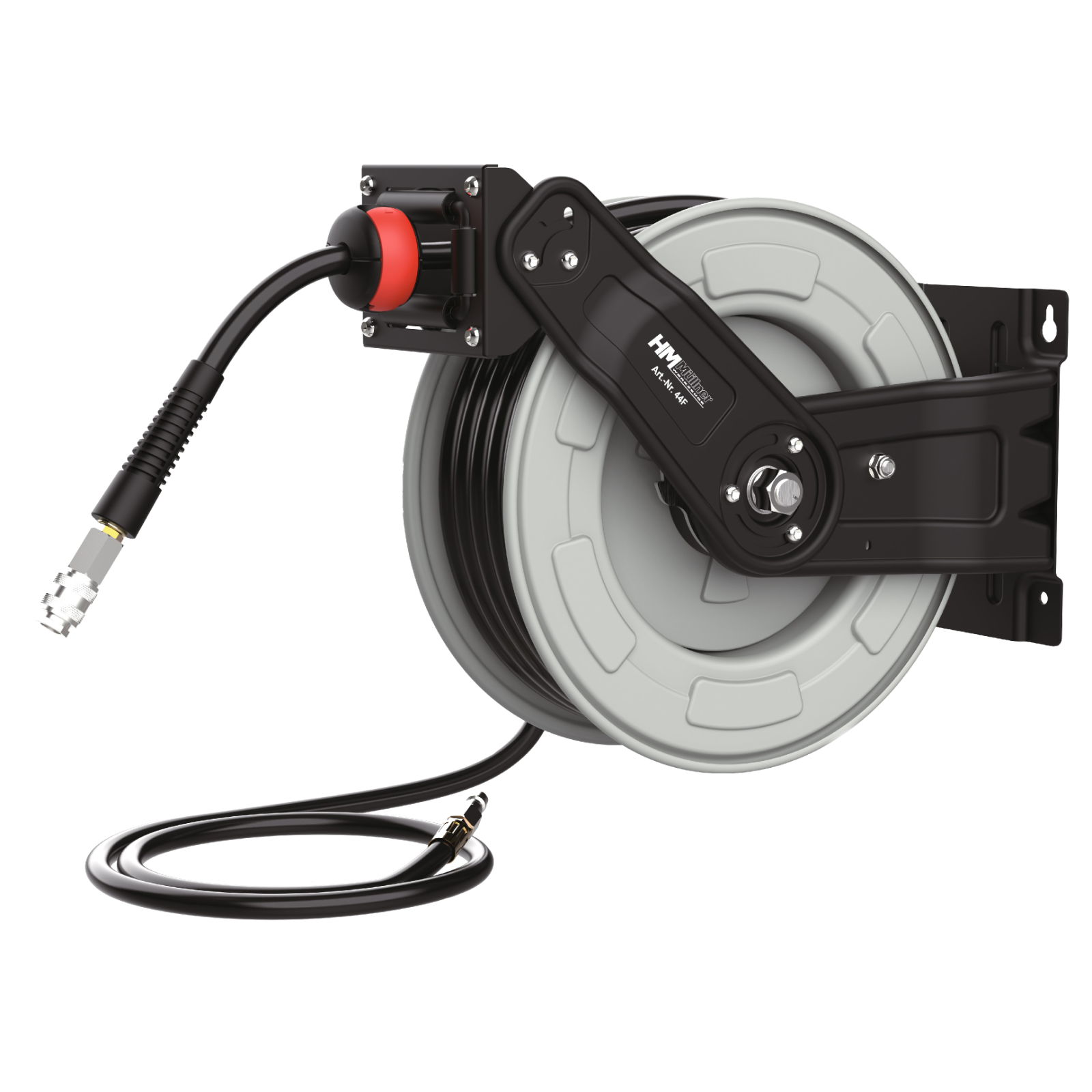 Druckluft Schlauchaufroller 20 m Metall 9,5 mm