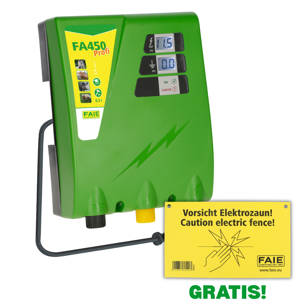 Électrificateur de clôture électrique FA450 DigiPro - 230V
