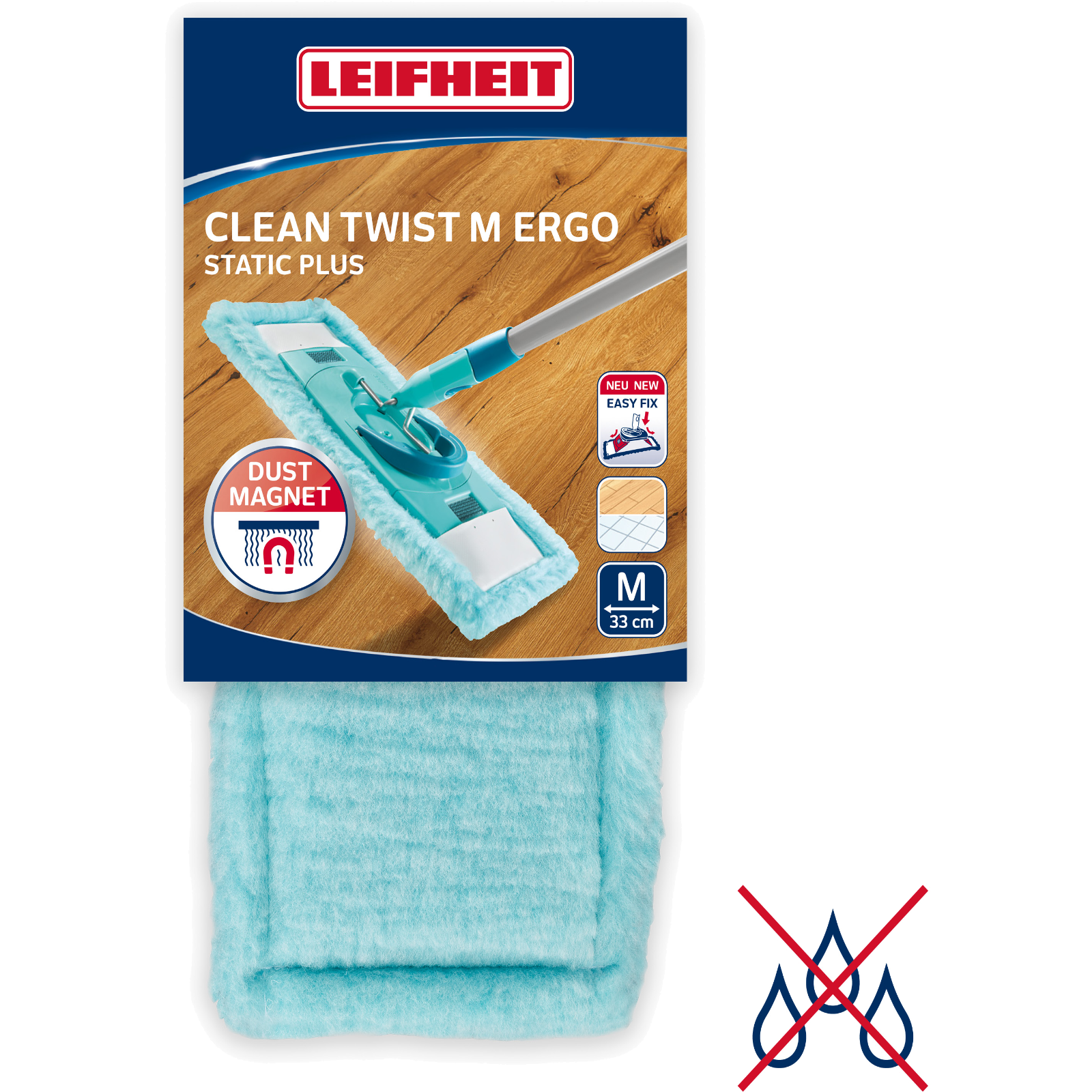 Wischbezug Power Clean/Twist M duster static