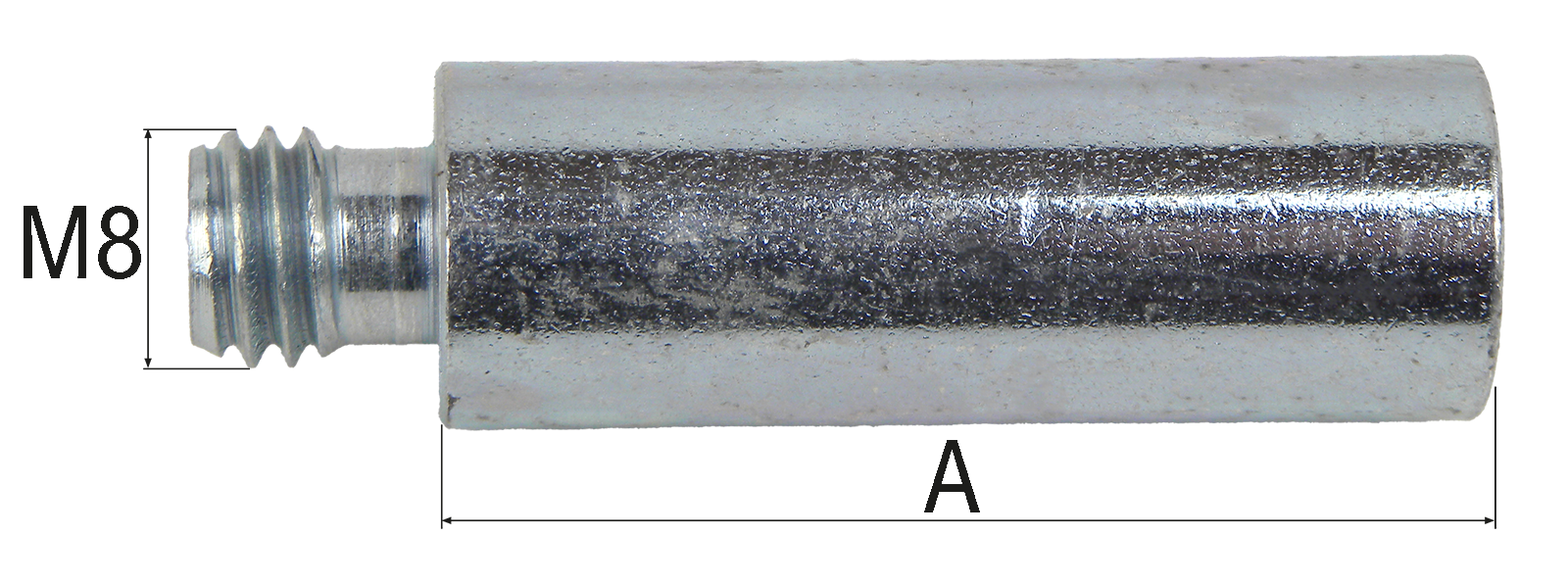 Entretoise/rallonge M8