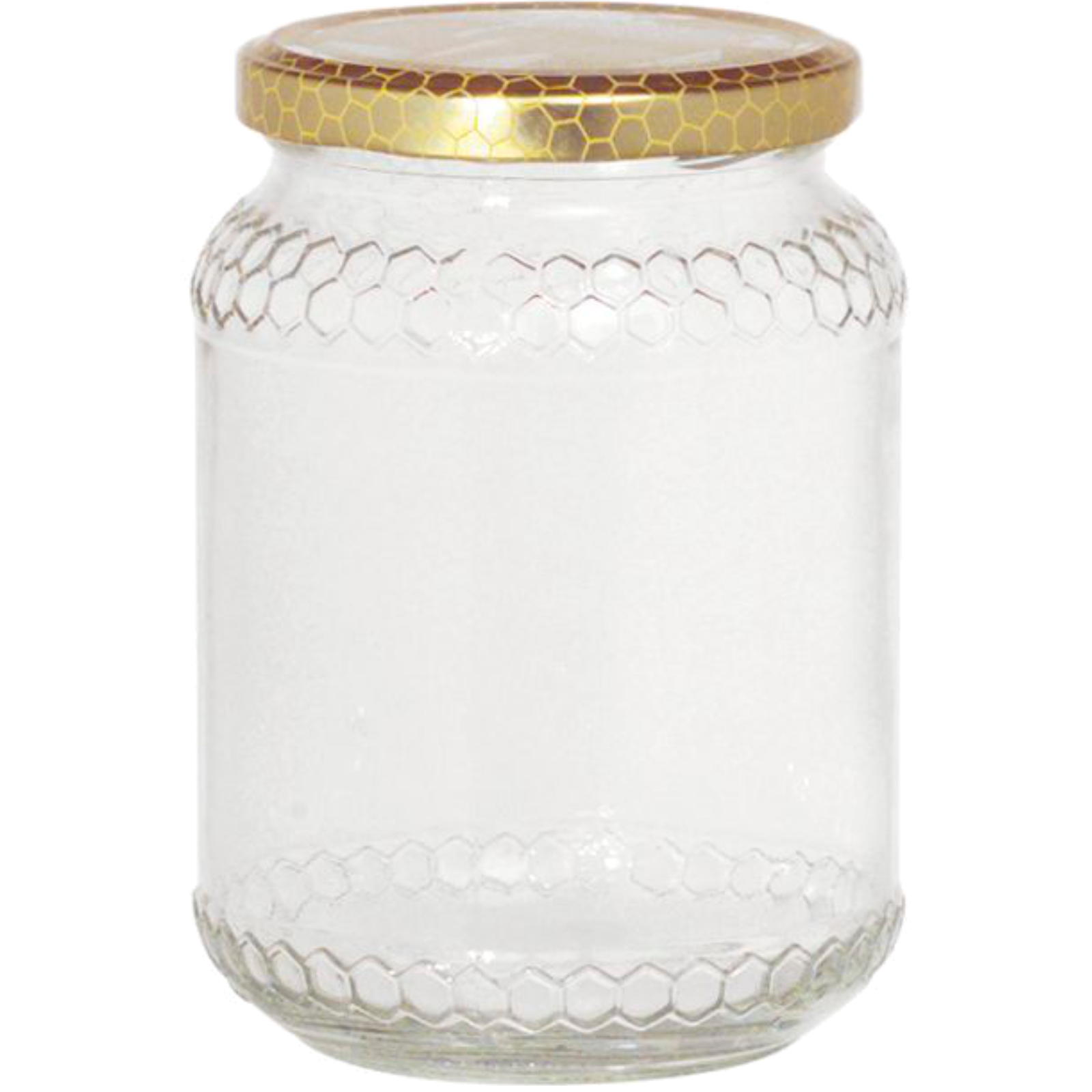  Pot de miel 6pcs. avec couvercle en nid d'abeille 