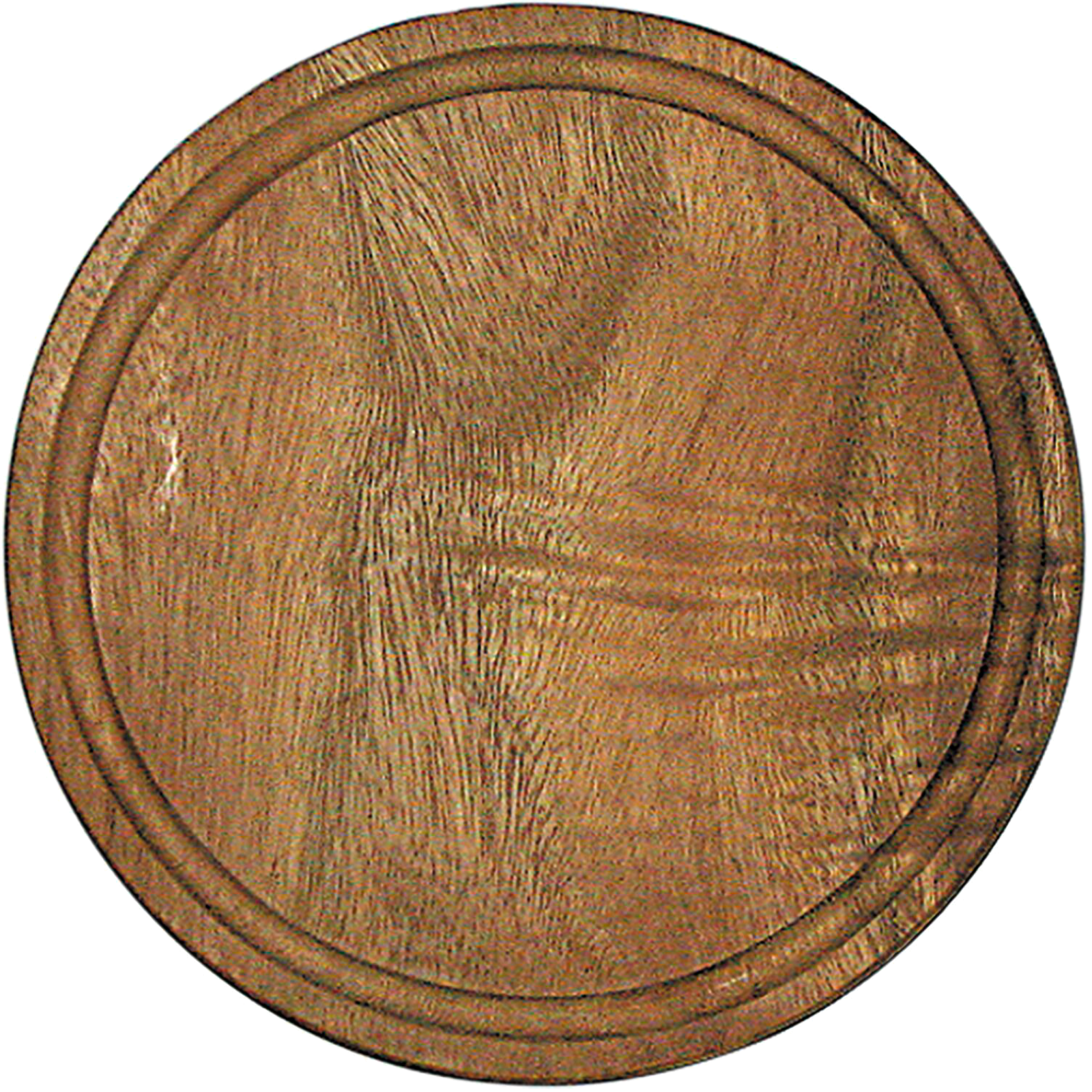  Assiette en bois avec rainure à jus Bois d'acacia