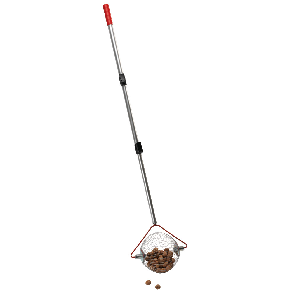 Obstsammler Roll Blitz mit Alu-Teleskopstiel und Entleerungsbügel, für Äpfel und Birnen
