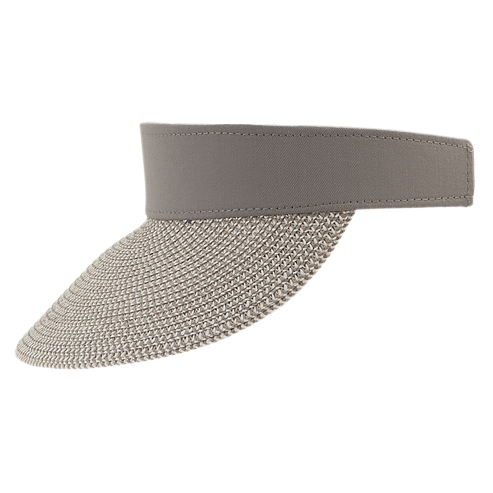 Visière solaire gris pierre, avec fermeture Velcro